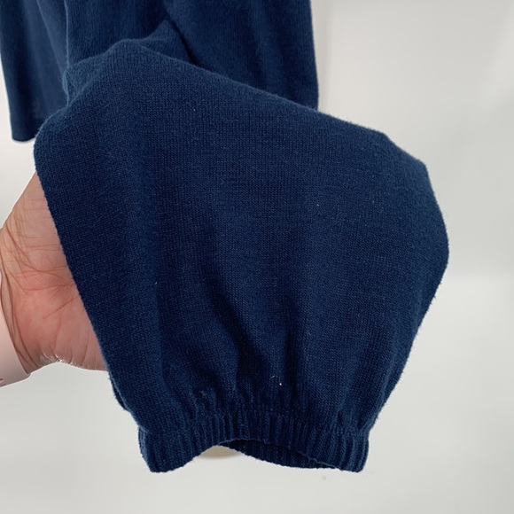 Eloquii- Navy Twist Open-Back Sweater - Picture 5 of 10